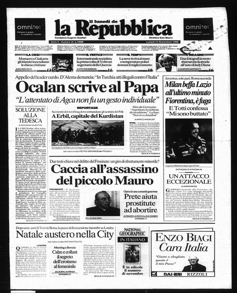 Il lunedì de La repubblica